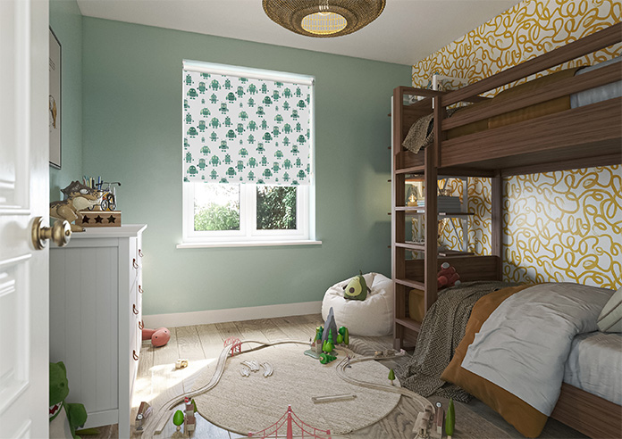 Robo Town, Emerald - Twist&Fit Roller Blind - Image 7